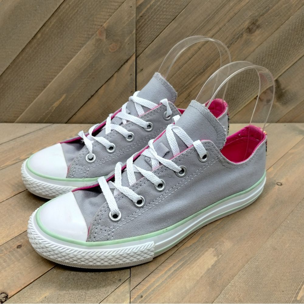 Converse Chuck Taylor All Star Low Double Tongue Fashion Sneakers Girls Size‎ 2